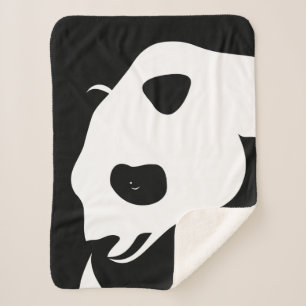 Giant Panda Bear Sherpa Blanket