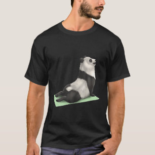 Giant Panda Bear Yoga Pose Meditation Zen Workout T-Shirt