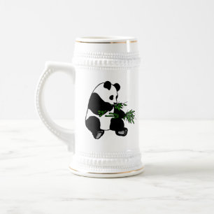 Giant Panda Eats Bamboo Beer Stein