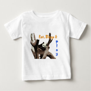 Giant panda in a wild animal zoo photography. baby T-Shirt