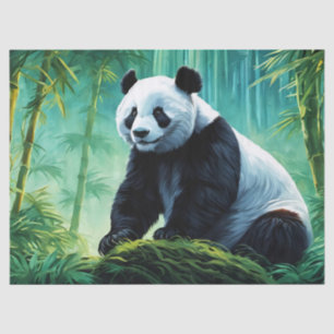 Giant Panda in Bamboo Forest Tissue Paper