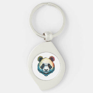 Giant panda keychain