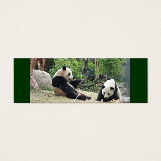 Giant panda mini bookmark (Front)