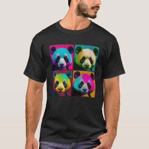 Giant Panda Pop Illustration Colourful Animal Men T-Shirt
