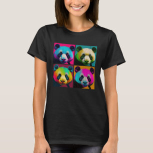 Giant Panda Pop Illustration Colourful Animal Men T-Shirt