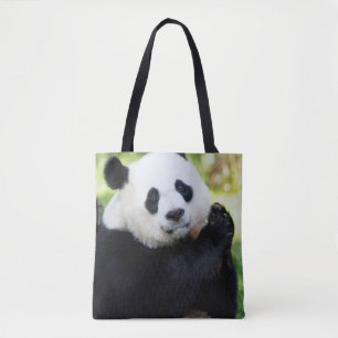 Giant Panda Sitting Tote Bag