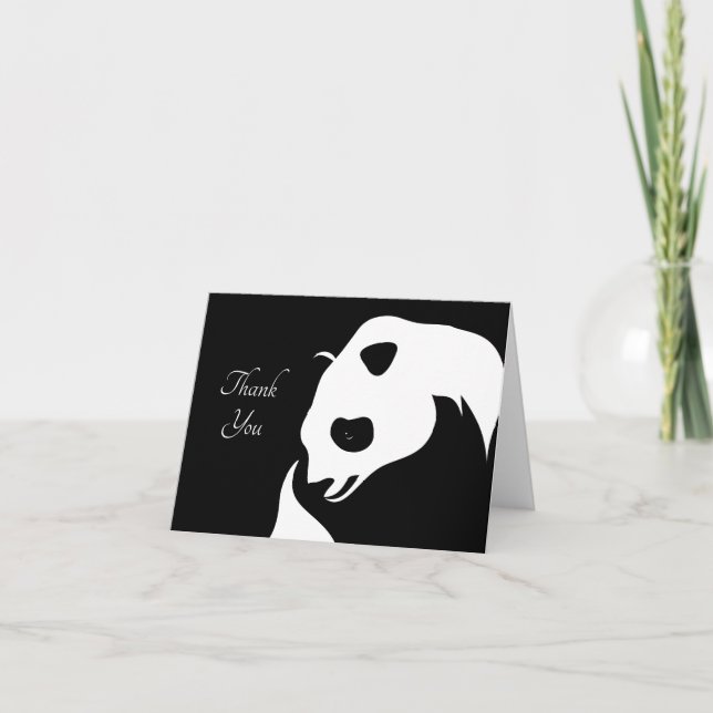 Giant Panda Thank You Card (Front)