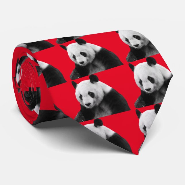 Giant Panda Tie (Rolled)