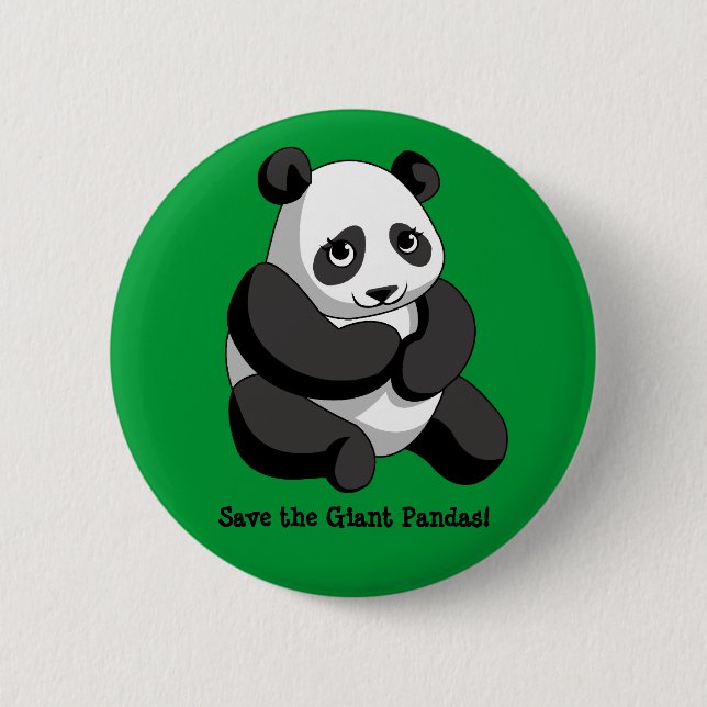 Giant Pandas 2 Inch Round Button (Front)