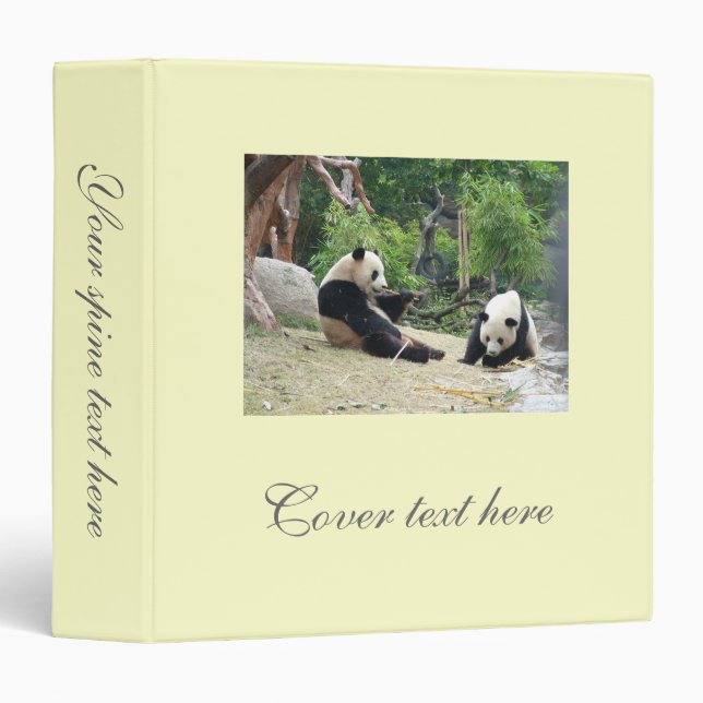 Giant pandas binder (Front/Spine)