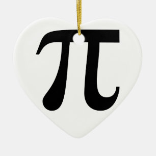 Giant "Pi" Symbol Ceramic Ornament
