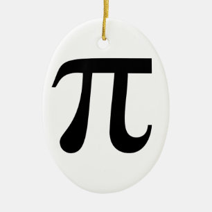 Giant "Pi" Symbol Ceramic Ornament