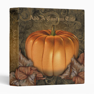 Giant Pumpkin 1" Personalized Binder