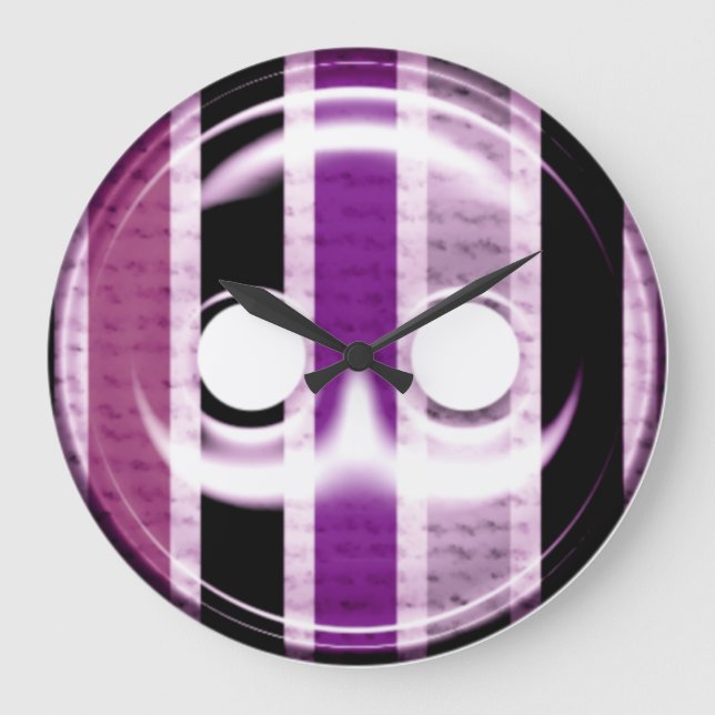 Giant purple button clock (Front)