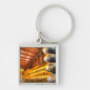 Giant reclining Buddha inside temple, Wat Pho, Keychain