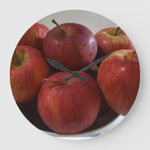 Giant Red Apple Wall Clock