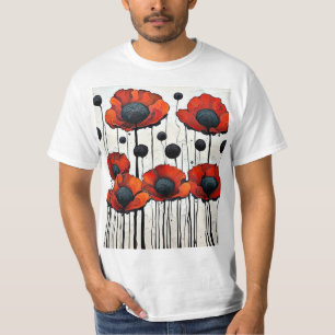 Giant Red Poppies 3 T-Shirt