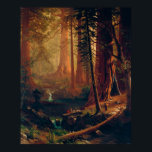 Giant Redwood Trees of California by A. Bierstadt Poster<br><div class="desc">Artist	
Albert Bierstadt  (1830–1902)
Title	
Giant Redwood Trees of California
Object type	painting
Genre	landscape art
Date	1874</div>