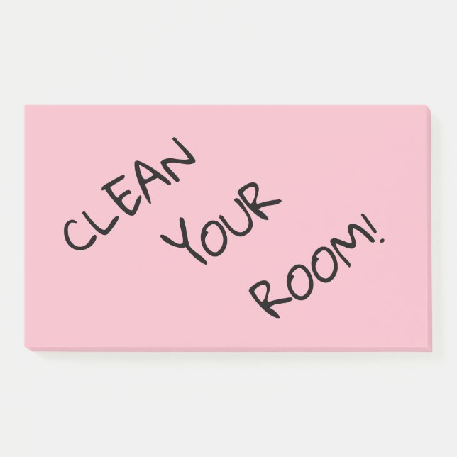 Giant Reminder "Clean Your Room!" Post-it Notes (Front)