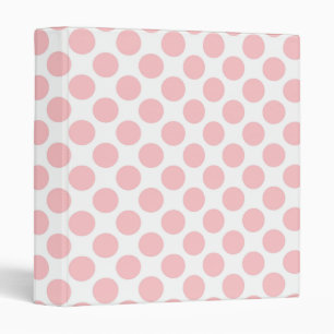 Giant retro dots - Shell pink Binder