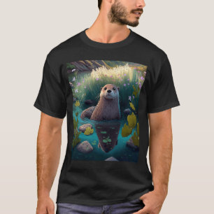 Giant River Otter Fans River Otter Habitat 2 T-Shirt