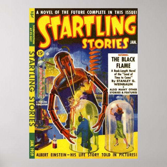 Giant Robot Heat Ray Comic Cover Poster (Front)