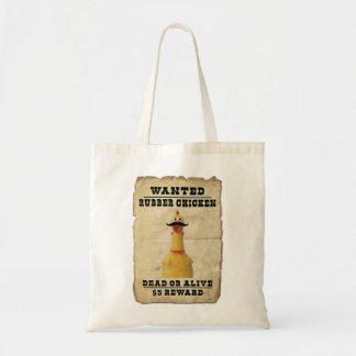 Giant Rubber Chicken Gift Boys Girls Wanted Rubber Tote Bag