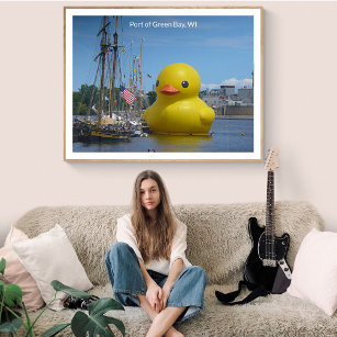 Giant Rubber Duck at the Port of Green Bay, WI Poster