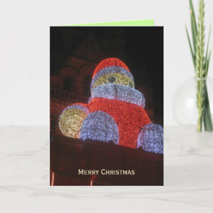 Giant Santa Claus, Christmas Market, Manchester -2 Holiday Card