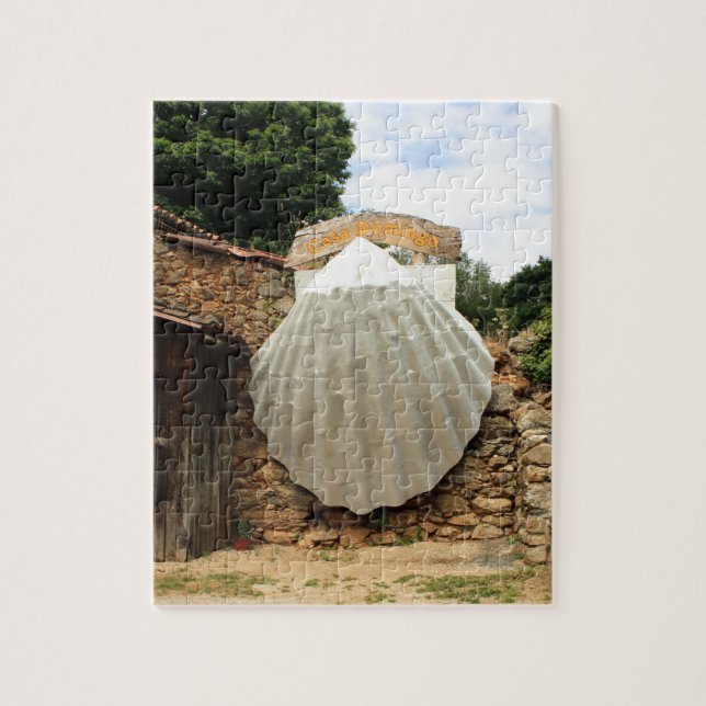 Giant scallop shell, El Camino Jigsaw Puzzle (Vertical)