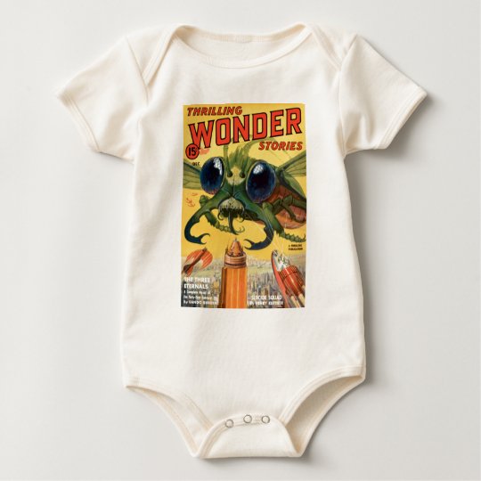 Giant Scary Fly Baby Bodysuit