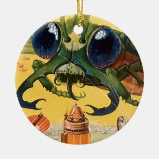 Giant Scary Fly Ceramic Ornament