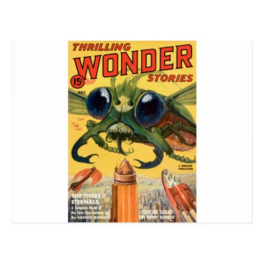 Giant Scary Fly Postcard
