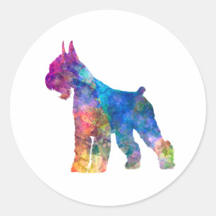 Giant Schnauzer 01-2 Classic Round Sticker