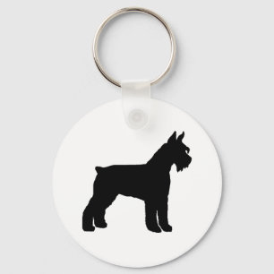 Giant Schnauzer (black) Keychain