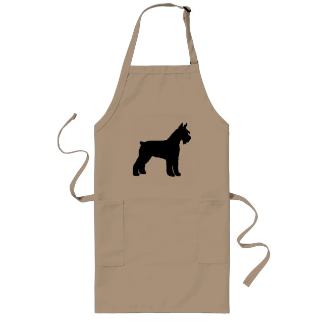 Giant Schnauzer (black) Long Apron (Front)