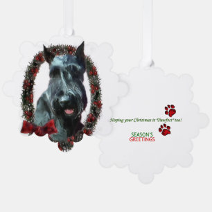 Giant Schnauzer Christmas Gifts Ornament Card