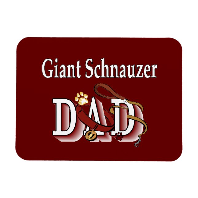 Giant Schnauzer Dad Magnet (Horizontal)
