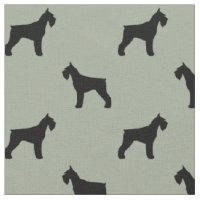 Giant Schnauzer Dog Breed Silhouettes Patterned