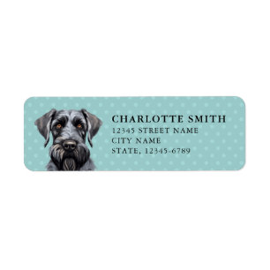Giant Schnauzer Dog Return Address Labels