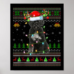 Giant Schnauzer Dog Ugly Christmas Sweaters Holida Poster