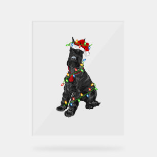 Giant Schnauzer Lover Xmas Père Noël Giant Schnauz