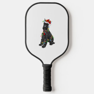 Giant Schnauzer Lover Xmas Santa Giant Schnauzer C Pickleball Paddle