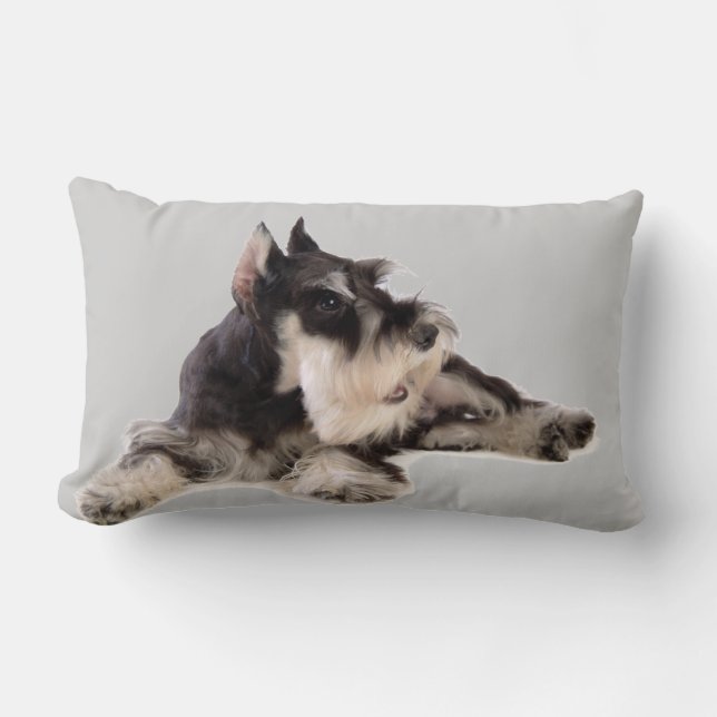 GIANT SCHNAUZER LUMBAR PILLOW (Front)