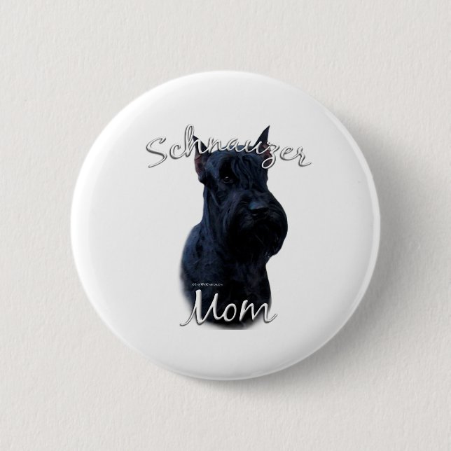 Giant Schnauzer Mom 2 Inch Round Button (Front)