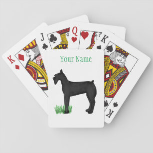 Giant Schnauzer Playing Cards