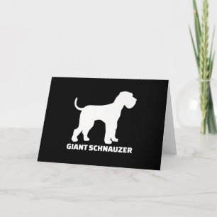 giant schnauzer premium holiday card