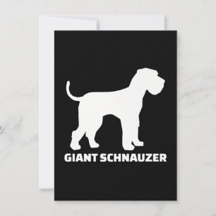 giant schnauzer premium thank you card