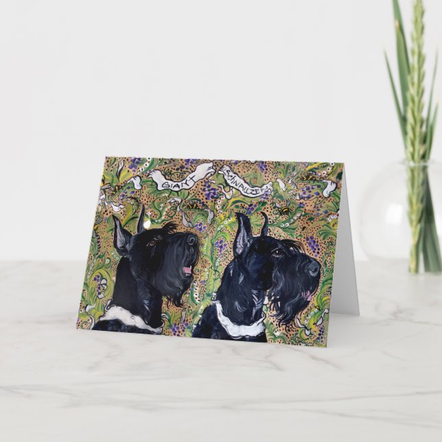 Giant Schnauzers Card (Front)