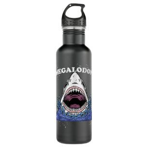 Giant Shark Megalodon  Monster Retro Shark for Kid 710 Ml Water Bottle